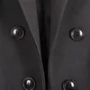 1個のノースリーブのブレザー女性の男性のカジュアルなダブルブレストラペルベストスーツのスリーブカーディガンファッションの外装コートC50スーツブレザー