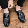 Modischer Schuh, Büro, für Herren, Freizeitschuhe, Club, Party, atmungsaktive Leder-Loafer, Fahr-Mokassins, bequeme Slip-on-Mokassins