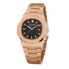 Hurtownie Nowa Moda Casual Dress Watch Frosted Case Quartz Gold Zegarki Luksusowy PP Design Men Sport Wristwatch Prezent