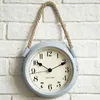 Metal,Wall Clock,Home Decoration,With Hanging Rope,Timepiece Living Room Decor,41*22*7cm Size,Modern Europe Style,Battery Power 210724
