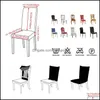 Chair Sashes Textiles Home & Gardenchair Ers Geometric Spandex Er Stretch Elastic Slipers Seat For Dining Room Kitchen Wedding Banquet El Dr