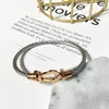 Hästsko armband magnetlås stål armband titan stål rostfritt minimalistisk stil mode lyxdesigner smycken för kvinnor3667990