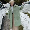 Kvinnors Fur Faux Women Coat 2021 Vinter Varm Teddy Fashion Long Parka Lamb Jacket Ladies Outwear