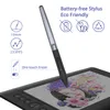 Huion H610 Pro V2 8192 Pegel digitale Grafik-Zeichnen Batterie-Stift-Tablet mit OTG PC/Android