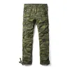 Pantalones de carga del ejército de alta calidad para hombres Pantalones casuales con múltiples bolsillos 100% algodón Pantalones largos para hombres Tallas grandes 29-40 210518