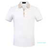 Luxury-shirt Mäns kortärmad t-shirt mode singel lapel jacka sportkläder jogging kostym m-3xl