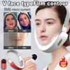 Multi-Functional V Face Typefirm Contour Blue LED Photon Therapy EMS Micro Current Lifting Firming Vibration Massager Double Chin Pressure Reducer Beauty Gadgets