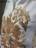 Siskakia sequins broderade abaya klänning för kvinnor marockansk kaftan kalkon arabiska jalabiya vit islamisk etnisk robe eid 210806