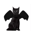 Roupas cosplay para gatos halloween fofo animal de estimação preto bastão asas de arnês traje engraçado pequeno festa de festa de cachorro médio acessórios