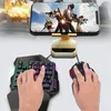 Enhänt tangentbord Portable Color Backlit One Hand Mekanisk Gaming Keyboard 667c