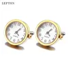 Battery Digital For Men Lepton Real Clock Cufflinks Watch Cuff links for Mens Jewelry Relojes gemelos213C