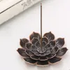 Creative Incense Stick Holder Alloy Lotus Line Rökelse Brännare Bas Metall Hantverk Heminredning