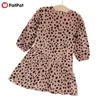 Wiosna i jesień Baby / Toddler Leopard Print Flounce Dress Dress 210528
