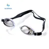 Einstellbare Schutzbrille Schwimmbrille Anti-Fog UV-Schutz für Männer und Frauen wasserdichte Silikon verspiegelte Schwimmbrille Y220428