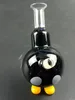 Mini Cute Black Beaker Glass Bong Hookahs Yellow Holder 10CM water pipes 18.8mm Joint 23cm Height With Bowl Smoking Accessories