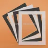 Blanc / Noir Po Tapis Rectangle Carré Cercle Ovale 10 pouces Supports En Carton Surface Texturée pour Cadres Photo Décor 12 PCS / Lot 210611