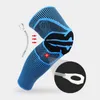 Dirsek diz pedleri elastik basketbol destek silikon yastıklı patella brace knepad voleybol sporları için koruyucu dişli bacak warmer