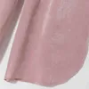 Mode die glänzend rosa breite bein hosen Frauen elastische hohe taille hose weibliche Sommer strand lose palazzo 210430