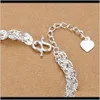 Charm Drop Delivery 2021 5 pezzi stile nazionale semplice retrò braccialetti Pteris per moda femminile braccialetto festa di compleanno gioielli regalo di fidanzamento