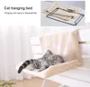 Cat Bed Verwijderbare venster Sill Cat Radiator Lounge Hangmat voor katten Kitty Hanging Bed Cozy Pet Beds Stoel Hangmat 210722