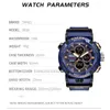 SMAEL Sports Mens Watches Luxury Brand Multifunction Clock Men Quartz LED Digital Watch Waterproof Wrist Watch relogio masculino G1022