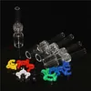 Smoking Domeless Nail 100% Real Quartz Tips with Plastic Clip 10mm 14mm 18mm Joint Highly Quality For Dab Bong Glass Water Pipes