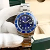 Herren-Luxusuhren, hochwertige schwarze Keramiklünette, automatisches mechanisches Uhrwerk, 316L-Edelstahlarmband, grün-blaue Designer-Armbanduhren