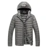 Mens Jackets 2021 Men Hooded UltraLight White Duck Down Jacket Warm Line Portable Package Pack