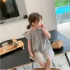 Filles Robe d'été broderie petite poupée poupée mini style coréen bébé enfants vêtements vêtements pour enfants 210625