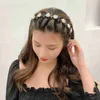 Pearls Multi-layers Hollow Braided Band Hoop Headband bands Bangs Fixed Clip pin Headdress Hair Accessories