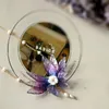 SINZRY handmade natural pearl epoxy craftsmanship shinning butterfly pendant necklaces creative jewelry