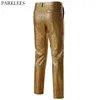 Sequin Trouser Men Hipster Shiny Plaid Metallic 70s Disco Men Pants Halloween Christmas Men Nightclub Stage Mens Cosplay Costume 210524