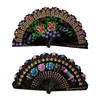 Other Home Decor 8 Inch Spanish Floral Folding Handheld Fan Hollow Out Wooden Dancing Hand T21C9927633