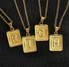 Femmes Or 26 Lettres Pendentif Collier Mode Alphabet Nom Colliers Bijoux Cadeau De Noël