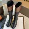 Boots Knee High Women Leather Platform Long Autumn Wimter Motorcycle Ytmtloy 2022 Square Toe Botines De Mujer Zipper