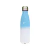 17-Unzen-Sublimations-Cola-Flasche, Farbverlaufsfarben mit Sublimationsmantel, farbwechselnde Cola-Flaschen, 500 ml Edelstahl-Trinkflasche
