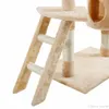 60 tum kattunge husdjurshus Hammock Cat Tree Tower Condo Scratcher Furniture Tool286z