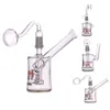 Atacado Mini Dunkin Matrix Sidecar Glass Bong Hookahs BirdCage Percácio Petróleo Bongo Tubos de Água de Fumar 14mm Macho Joint Glass Glass Banger