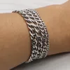 Chaîne à maillons 3-7mm Simple en acier inoxydable hommes gourmette mode cubaine femmes bracelet sur la main pour couple unisexe poignet bijoux cadeau fête Kent22