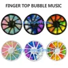 Fidget Leksaker Dubbelsidig Fingertip Spinning Top Party Rainbow Color Antistress Spin Toy Present Barnens gåvor CC008