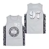 Mężczyźni Notoryous Badboy Bad Boy 72 10 Biggie Smalls Movie Basketball Jersey Ed Team Color Black White Yellow Grey Alternate Size S-XXL