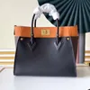 Designer Handbag ON MY SIDE Luxurys Designers Bags Tote Bag 5A Genuine LeatherHigh Quality Version Fashion Saddle Beach213S