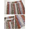 Spring Summer Long Plissed Saias Mulheres Estilo Coreano Impressão Estética Cintura Alta Midi Saia Feminina 210421