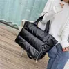 Bolsas de ombro Bag de grande capacidade para mulheres para mulheres Pragem espacial de nylon à prova d'água Feather de algodão para baixo bolsas femininas grandes 1213