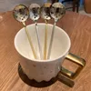 2021 Popular Starbucks Stainless Steel Coffee Milk Spoon Small Round Dessert Mixing Fruit Spoons Factory Supply