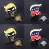 Trump Broschen Party Supplies Punk Symbol Abzeichen Amerika Präsident Wahlwahlen Pins Mantel Jacken Rucksack Trump Brosche CS03
