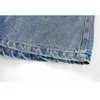 [DEAT] Lato Moda Krótkie Spodnie Luźne Kieszenie Kieszenie Solid Color Temperament Kobiety Denim Spodenki 13C628 210527