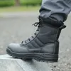 Taktische Militärstiefel Männer Special Force Wüstenkampf Armee Outdoor Wandern Knöchelschuhe Arbeit Safty 211023