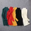 Pulls tricotés hiver bébé fille vêtements solides vêtements pour enfants de 2 à 14 ans à manches longues enfants pull en tricot épais 211201