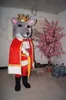 Disfraz de mascota Príncipe ratón con imagen Real, vestido elegante para fiesta de Carnaval de Halloween, admite personalización